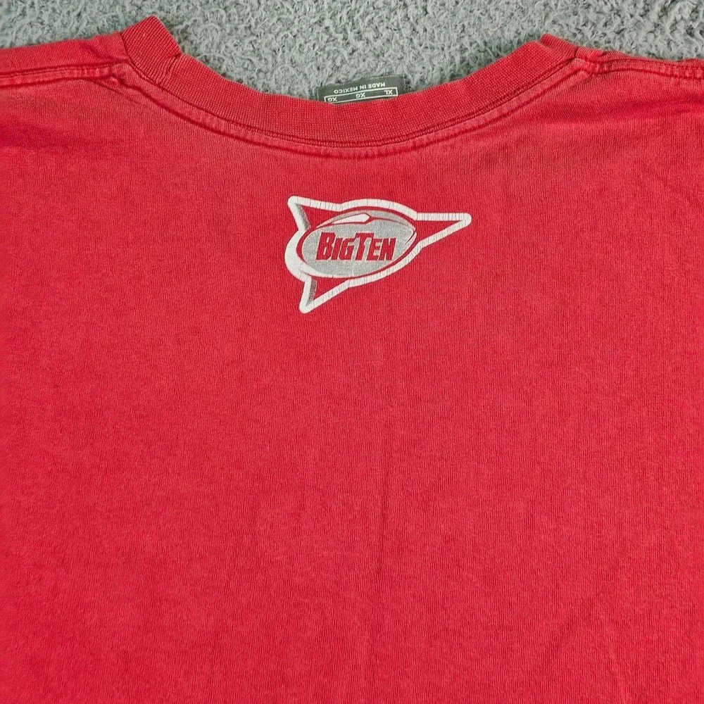 VTG Ohio State Buckeyes Shirt Mens XL Red NCAA Football Nike Big Ten Tee Y2K